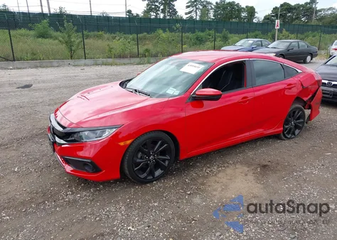 2021 Honda Civic Sport z USA, uszkodzony, nr VIN 2HGFC2F85MH516593